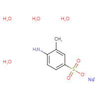 Chemical structure of sodium 4-amino-3-methylbenzene-1-sulfonate tetrahydrate - CSSB03437860983