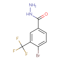 Chemical structure of 4-bromo-3-(trifluoromethyl)benzohydrazide - CSSB00012960624