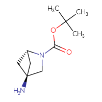 Chemical structure of tert-butyl (1r,4r)-4-amino-2-azabicyclo[2.1.1]hexane-2-carboxylate - CSSB06441168210
