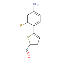 Chemical structure of 5-(4-amino-2-fluorophenyl)thiophene-2-carbaldehyde - CSSB00025785905