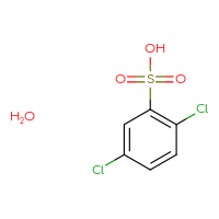 Chemical structure of 2,5-dichlorobenzene-1-sulfonic acid hydrate - CSSB06633784467
