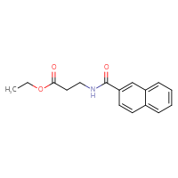 Chemical structure of ethyl 3-[(naphthalen-2-yl)formamido]propanoate - CSSB00055653510