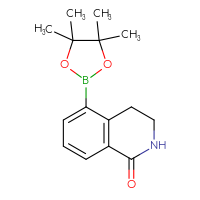 Chemical structure of 5-(4,4,5,5-tetramethyl-1,3,2-dioxaborolan-2-yl)-1,2,3,4-tetrahydroisoquinolin-1-one - CSSB00102865186