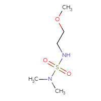 Chemical structure of [(2-methoxyethyl)sulfamoyl]dimethylamine - CSSB00000729527