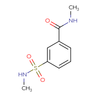 Chemical structure of N-methyl-3-(methylsulfamoyl)benzamide - CSSB00000159709