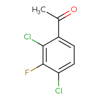 Chemical structure of 1-(2,4-dichloro-3-fluorophenyl)ethan-1-one - CSSB00015623478