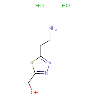 Chemical structure of [5-(2-aminoethyl)-1,3,4-thiadiazol-2-yl]methanol dihydrochloride - CSSB00160526681