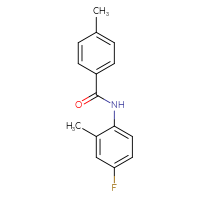 Chemical structure of N-(4-fluoro-2-methylphenyl)-4-methylbenzamide - CSSB00103761719