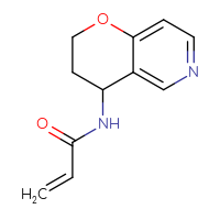 Chemical structure of N-{2H,3H,4H-pyrano[3,2-c]pyridin-4-yl}prop-2-enamide - CSSB06262191094