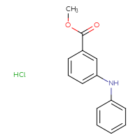 Chemical structure of methyl 3-(phenylamino)benzoate hydrochloride - CSSB20963522737