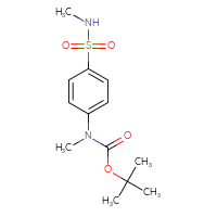 Chemical structure of tert-butyl N-methyl-N-[4-(methylsulfamoyl)phenyl]carbamate - CSSB14820424560