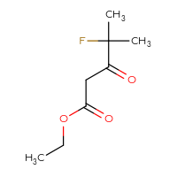 Chemical structure of ethyl 4-fluoro-4-methyl-3-oxopentanoate - CSSB00010642959