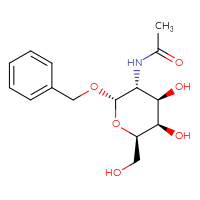 Chemical structure of N-[(2S,3R,4R,5R,6R)-2-(benzyloxy)-4,5-dihydroxy-6-(hydroxymethyl)oxan-3-yl]acetamide - CSSS00020661186