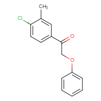 Chemical structure of 1-(4-chloro-3-methylphenyl)-2-phenoxyethan-1-one - CSSB02169493836