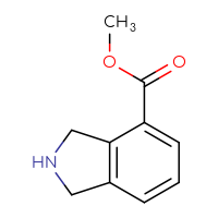 Chemical structure of methyl 2,3-dihydro-1H-isoindole-4-carboxylate - CSSB00000103156