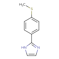 Chemical structure of 2-[4-(methylsulfanyl)phenyl]-1H-imidazole - CSSB00012000915