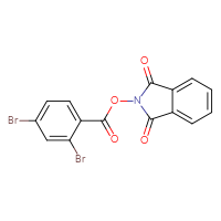 Chemical structure of 1,3-dioxo-2,3-dihydro-1H-isoindol-2-yl 2,4-dibromobenzoate - CSSB02126241799