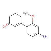 Chemical structure of 3-(4-amino-2-methoxyphenyl)cyclohex-2-en-1-one - CSSB00010900325