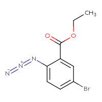 Chemical structure of ethyl 2-azido-5-bromobenzoate - CSSB06764739769