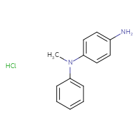 Chemical structure of N1-methyl-N1-phenylbenzene-1,4-diamine hydrochloride - CSSB20577860681