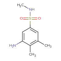 Chemical structure of 3-amino-N,4,5-trimethylbenzene-1-sulfonamide - CSSB00011243218