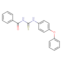 Chemical structure of 1-benzoyl-3-(4-phenoxyphenyl)thiourea - CSSB00020579568