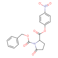 Chemical structure of 1-benzyl 2-(4-nitrophenyl) 5-oxopyrrolidine-1,2-dicarboxylate - CSSB00102522967