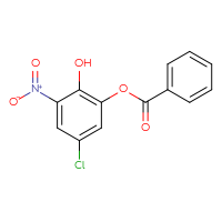 Chemical structure of 5-chloro-2-hydroxy-3-nitrophenyl benzoate - CSSB00020606662
