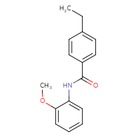 Chemical structure of 4-ethyl-N-(2-methoxyphenyl)benzamide - CSSB00026301740