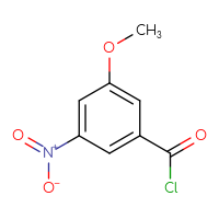 Chemical structure of 3-methoxy-5-nitrobenzoyl chloride - CSSB00010150580