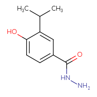 Chemical structure of 4-hydroxy-3-(propan-2-yl)benzohydrazide - CSSB03500468392