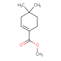 Chemical structure of methyl 4,4-dimethylcyclohex-1-ene-1-carboxylate - CSSB00015384965