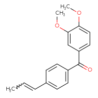 Chemical structure of (3,4-dimethoxyphenyl)[4-(prop-1-en-1-yl)phenyl]methanone - CSSB21253046872
