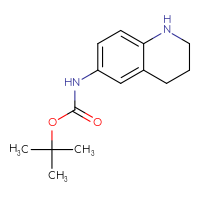 Chemical structure of tert-butyl N-(1,2,3,4-tetrahydroquinolin-6-yl)carbamate - CSSB00011718260