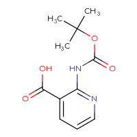 Chemical structure of 2-{[(tert-butoxy)carbonyl]amino}pyridine-3-carboxylic acid - CSSB00011894220