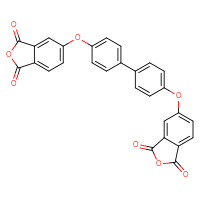 Chemical structure of 5-({4'-[(1,3-dioxo-1,3-dihydro-2-benzofuran-5-yl)oxy]-[1,1'-biphenyl]-4-yl}oxy)-1,3-dihydro-2-benzofuran-1,3-dione - CSSB00102614438