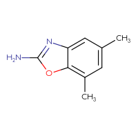 Chemical structure of 5,7-dimethyl-1,3-benzoxazol-2-amine - CSSB00000766828