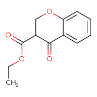 Chemical structure of ethyl 4-oxo-3,4-dihydro-2H-1-benzopyran-3-carboxylate - CSSB00013622814