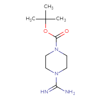 Chemical structure of tert-butyl 4-carbamimidoylpiperazine-1-carboxylate - CSSB00000116786