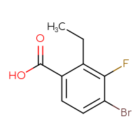 Chemical structure of 4-bromo-2-ethyl-3-fluorobenzoic acid - CSSB02126715465