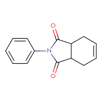 Chemical structure of 2-phenyl-2,3,3a,4,7,7a-hexahydro-1H-isoindole-1,3-dione - CSSB00026227470