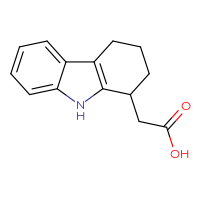 Chemical structure of 2-(2,3,4,9-tetrahydro-1H-carbazol-1-yl)acetic acid - CSSB00000719968