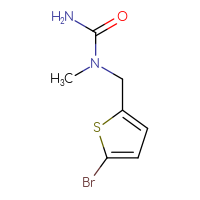 Chemical structure of 1-[(5-bromothiophen-2-yl)methyl]-1-methylurea - CSSB00016162979