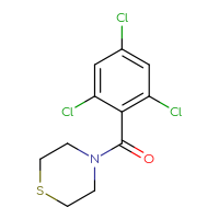 Chemical structure of 4-(2,4,6-trichlorobenzoyl)thiomorpholine - CSSB00072630739