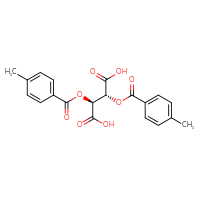 Chemical structure of (2R,3S)-2,3-bis(4-methylbenzoyloxy)butanedioic acid - CSSB02125402824