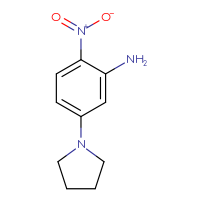 Chemical structure of 2-nitro-5-(pyrrolidin-1-yl)aniline - CSSB00012339674