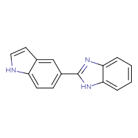 Chemical structure of 2-(1H-indol-5-yl)-1H-1,3-benzodiazole - CSSB00102531407