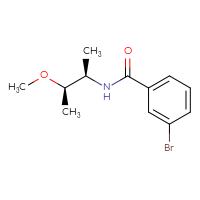 Chemical structure of 3-bromo-N-[(2R,3R)-3-methoxybutan-2-yl]benzamide - CSSB01969405212