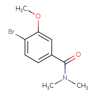 Chemical structure of 4-bromo-3-methoxy-N,N-dimethylbenzamide - CSSB00010234725