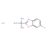Chemical structure of 2-(6-chloro-1,3-benzoxazol-2-yl)propan-2-amine hydrochloride - CSSB00116210245